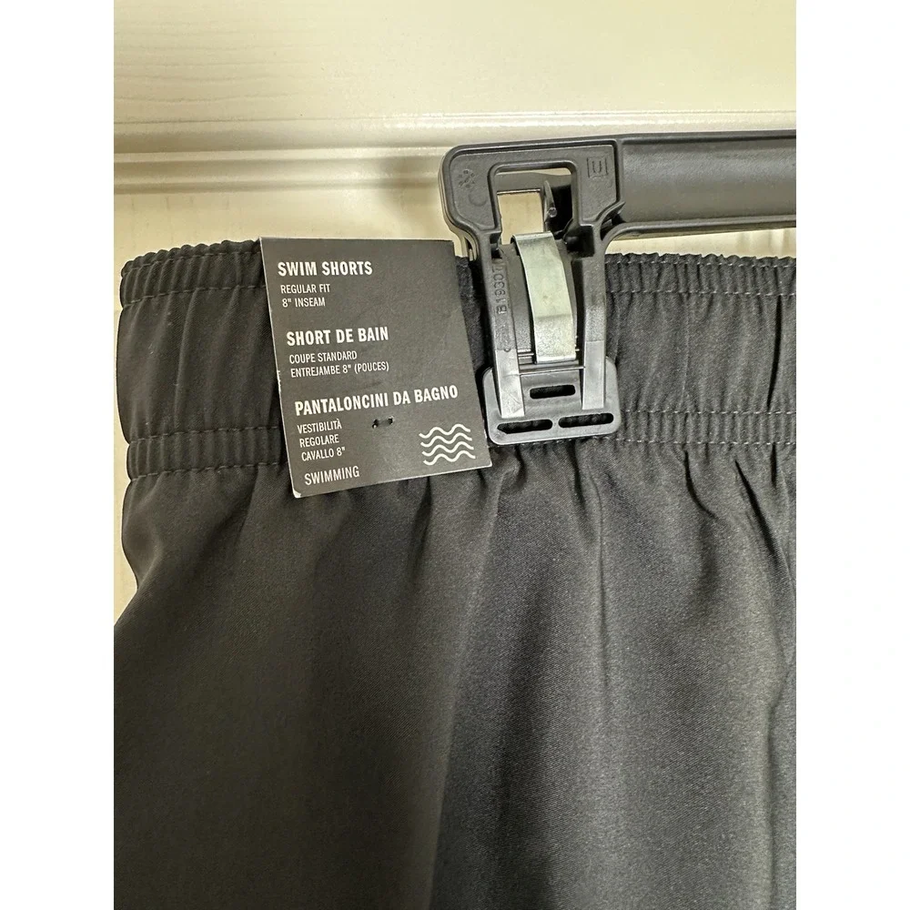 Adidas Black/Lucid Lemon‎ CLX Classic-Length Swim Shorts Men Size Large NWT